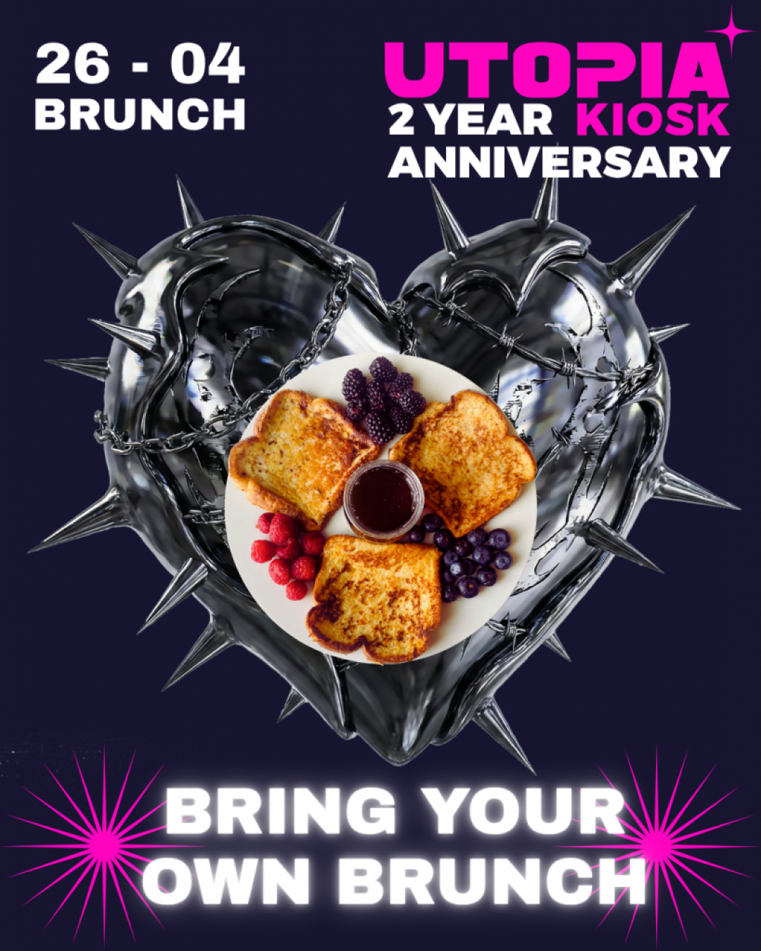 queer brunch stuttgart, french toast, 2 year anni