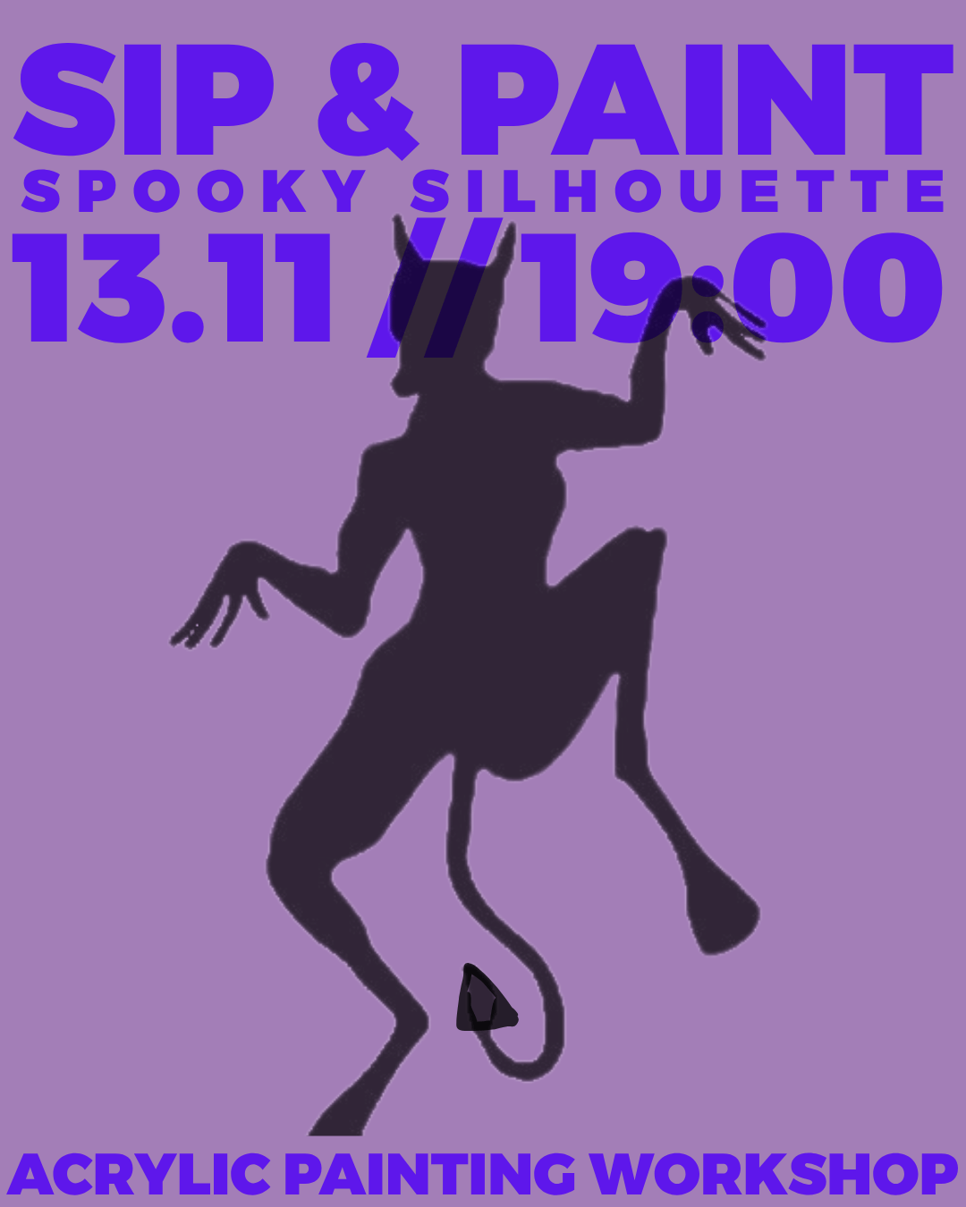 Sip & Paint- Spooky Silhouette
